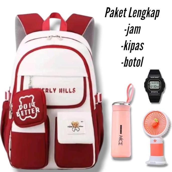 TAS RANSEL ANAK PEREMPUAN TAS MULTIFUNGSI TAS SEKOLAH MODEL ZAMAN SEKARANG TAS SD SMP