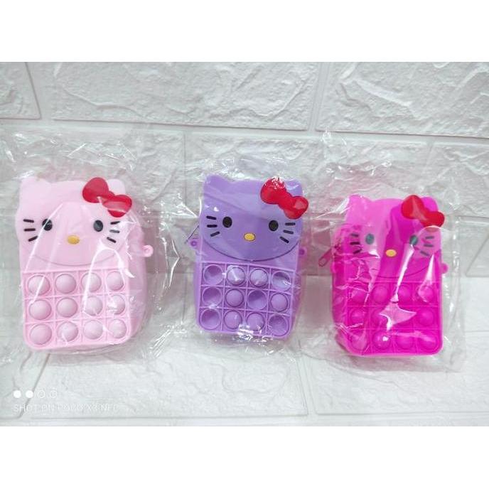 TAS POP IT WARNA RAINBOW/TAS POP IT MOTIF KELINCI &