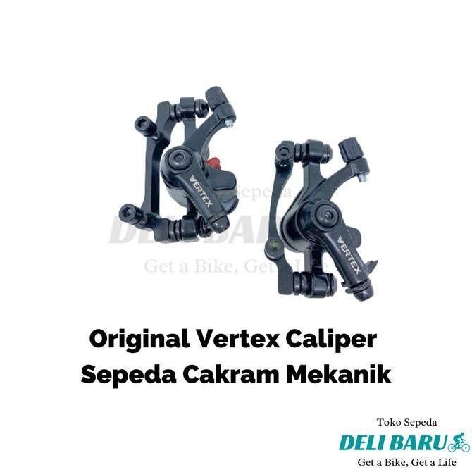 Vertex Kepala rem cakram mekanik 160 depan dan belakang sepeda MTB, lipat KUN