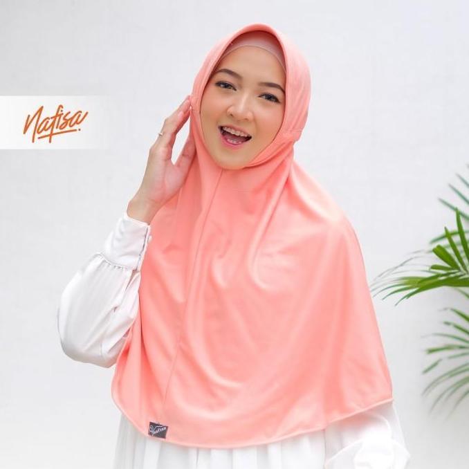 Nafisa Hijab Santai Lycra | Hijab Instan Serut Belakang Simple Casual