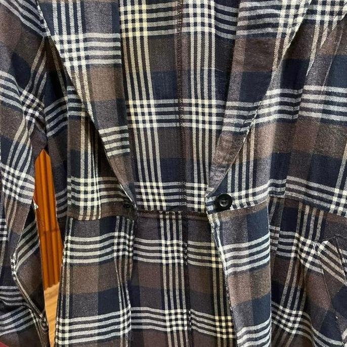 Gita Blazer Wanita by Astan Blajer Flanel Motif Kotak Outer Terlaris