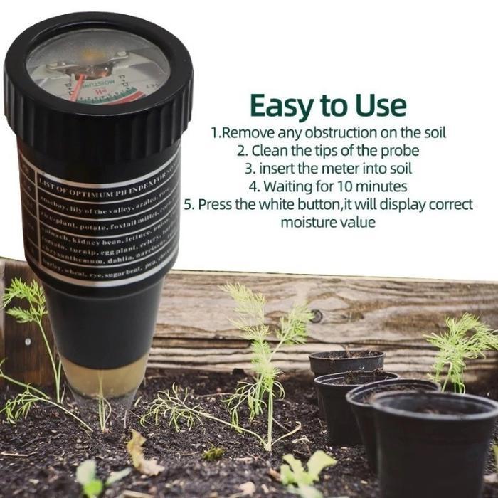 Alat Penggukur Tanah 2 In 1 Pen Type Ph Meter Soil Analyzer Tester Meter Alat Ukur Ph Tanah Logam Or