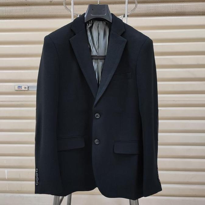 Blazer pria casual big size hitam blazer pria import Terlaris