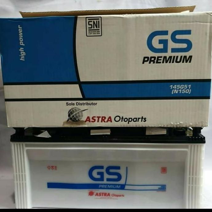 Bnr Aki Gs Premium N150 / 145G51 Aki Basah 12Volt 150 Amper