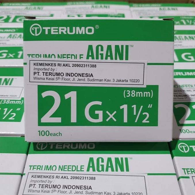Needle Terumo 21 G AGANI / Jarum Terumo 21G / Terumo Needle