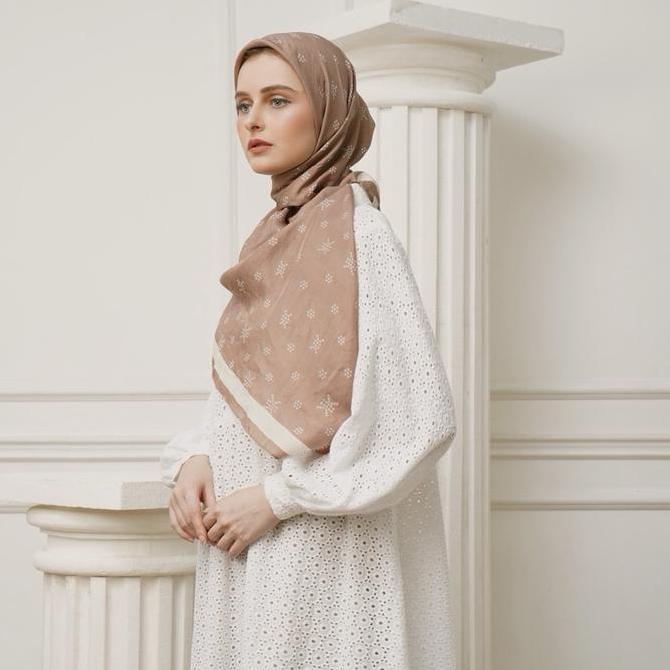 Khanaan - Scarf Monogram - Latte