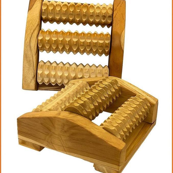 Alat Pijat Kaki 3 Gerigi / Alat Pijet Kayu Refleksi Kaki Kayu Pijit Manual / Alat Pijat Kaki Tradisi