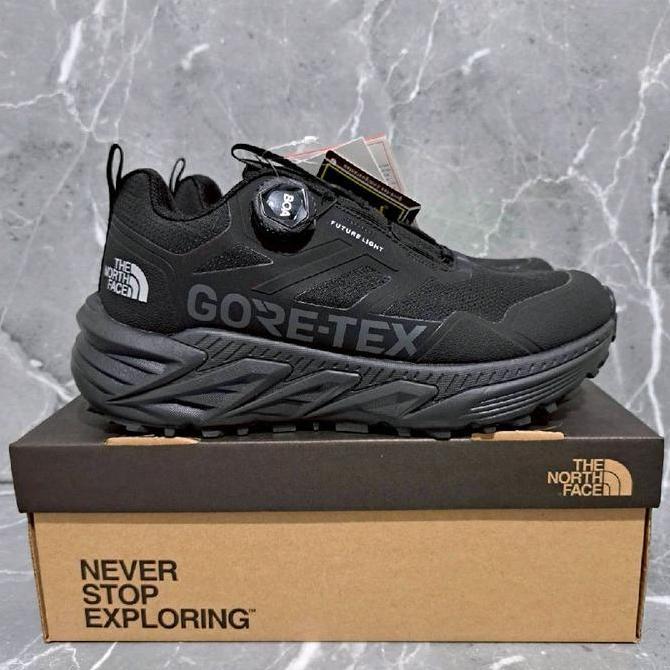 Sepatu Hiking Tnf Boa Goretex Triple Black Outdoor