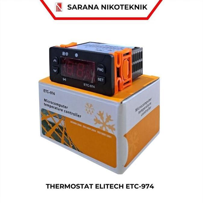 THERMOSTAT MERK ELITECH ETC-974 - CONTROLLER TEMP. ELITECH ETC-974 ORIGINAL DAN TERPERCAYA