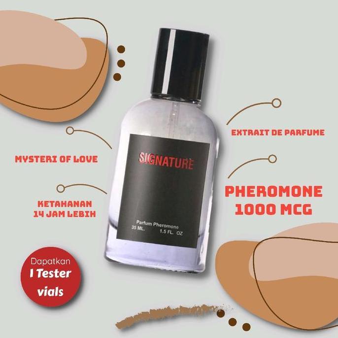 Seduction Signatur Parfume 35 Mili Pheromone Tahan Lama Laki-Laki Woody Uniseks Fruity