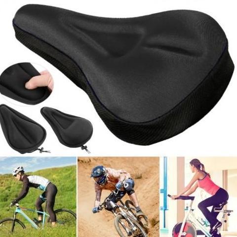 Promo ASP-011 Sarung Jok Sadel Sepeda Gunung Tebal 3D Gel Busa Empuk Lembut/ Alas Pelindung Tempat D