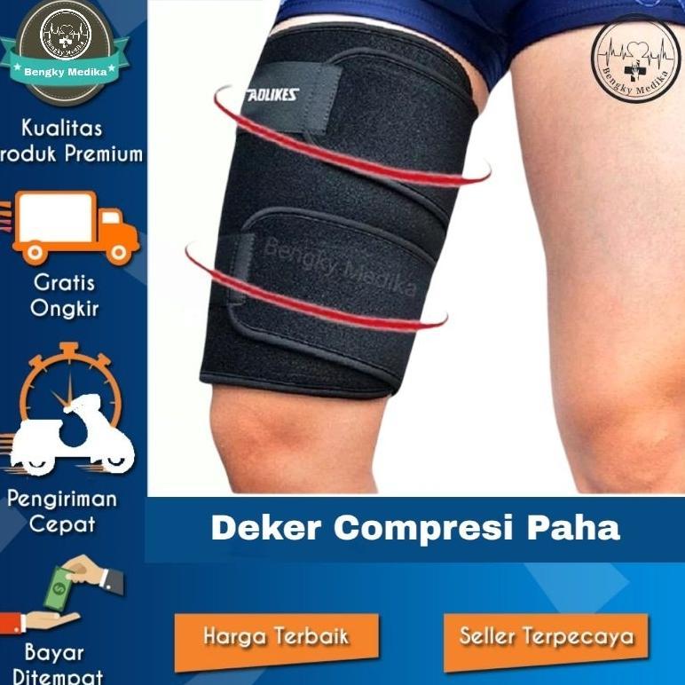 Deker Kompresi Paha Aolikes  Penyangga Paha   Deker Paha