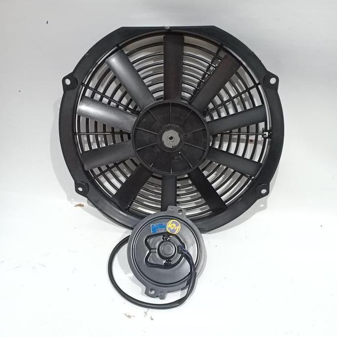 Extra fan 12 Inch 12 Volt Sanden Orisinil Rangka Plastik