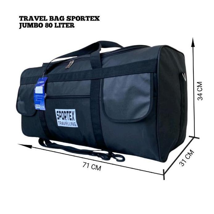 New tas jumbo traveling bag 80 liter tas besar muat banyak tapi elegan Mudik Pria Wanita