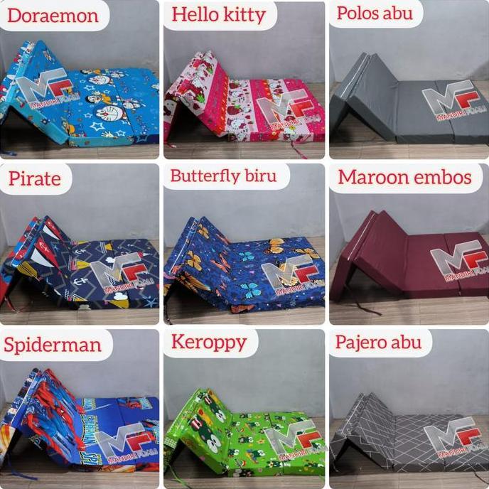 Ready Sarung Kasur Lipat 3 Resleting Inoac Tebal 5cm, 10cm, 15cm dan 20cm Sarung Kasur Lipat