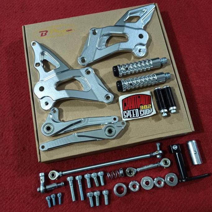 Footstep Step Underbone Racing BPRO 3D Silver Ninja 150 RR 150 150RR