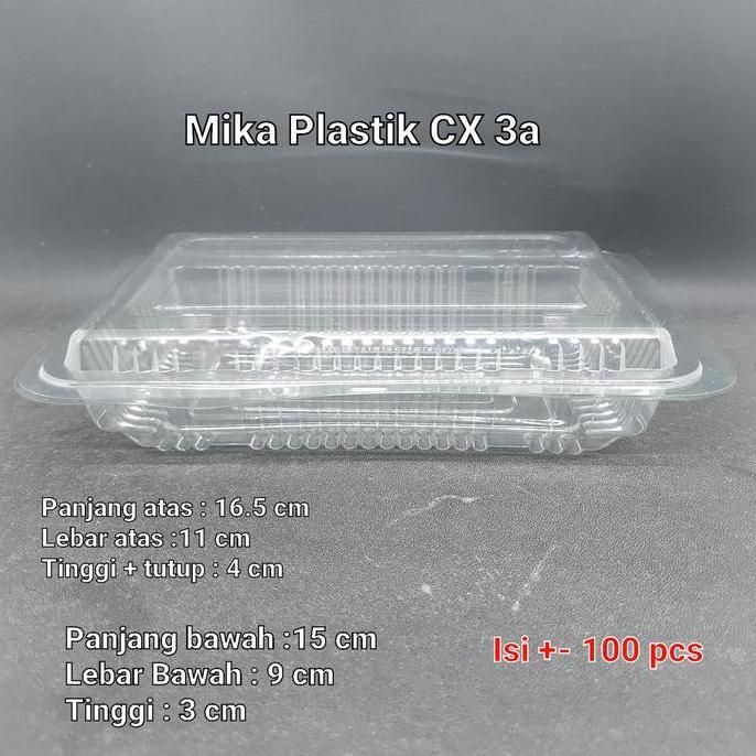 Mika Kue / Mika Plastik CX 3a isi +- 100 pcs