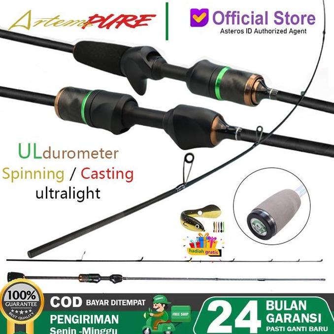 Artemis Rod Casting Fishing Rod Spinning Joran Pancing Ul Power Solid Jigging Rod Lure Outdoor Rod M