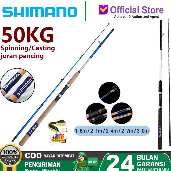 Shimano Joran Pancing Original Japan Casting Rod Spinning Rod 1.8M/2.1M/2.4M/2.7M/3.0M Mh Power Bata