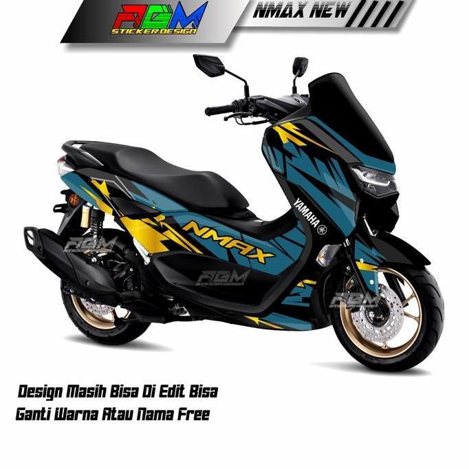 Promo Decal Stiker Nmax All New 150 Full Body Motif Bercak Hijau Army COD