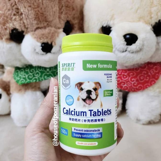 dmenleo - calcium tablet for dog - vitamin kalsium anjing & kucing untuk pertumbuhan tulang