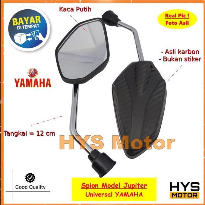 Promo Spion Karbon Variasi YAMAHA Model Jupiter Z Z1 MX Robot Burhan - Sepion Kaca Tangkai Panjang A