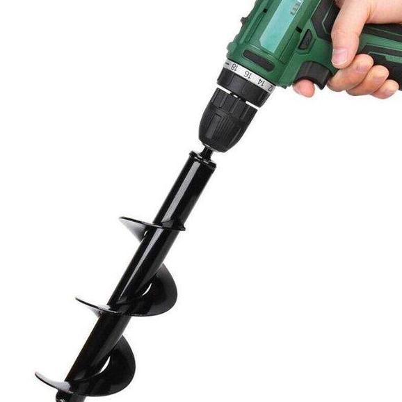 Medium Mata Bor 30 cm diameter 8 cm Penggali Lubang untuk Tanah Kebun