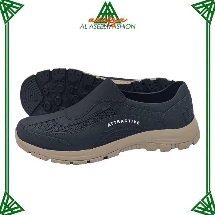 fs-6 AL-ASEEL FASHION MEN SHOES Uk 39 - 44 / Sepatu Slip On Semi Formal / Sepatu Kerja Simple Anti S