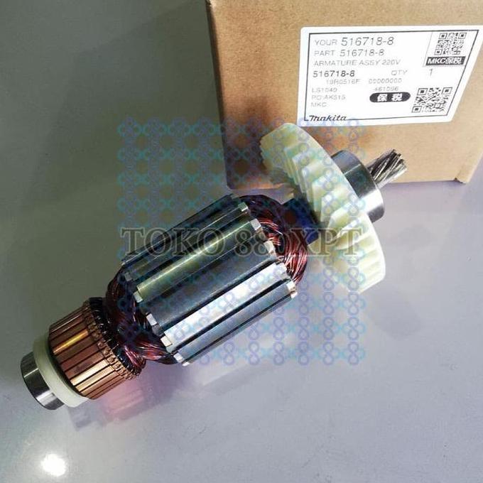 Armature Angker Rotor Makita LS1040 LS 1040 Miter Saw Original 516718-8