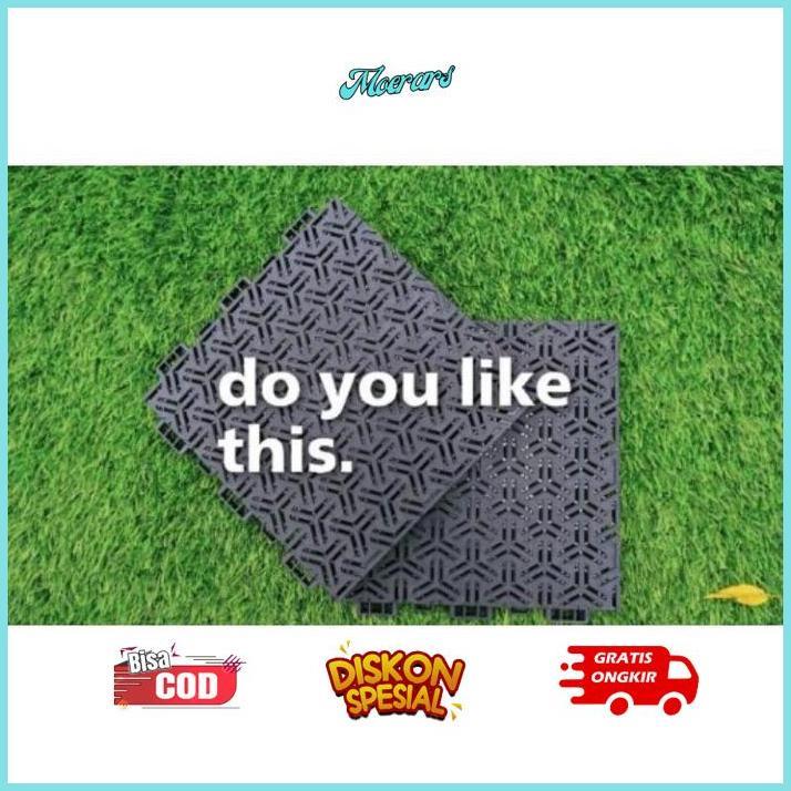 VEX-2126 Drainase sell alas rumput sintetis 1 meter x 1 meter tebal 1,5 cm Terlaris