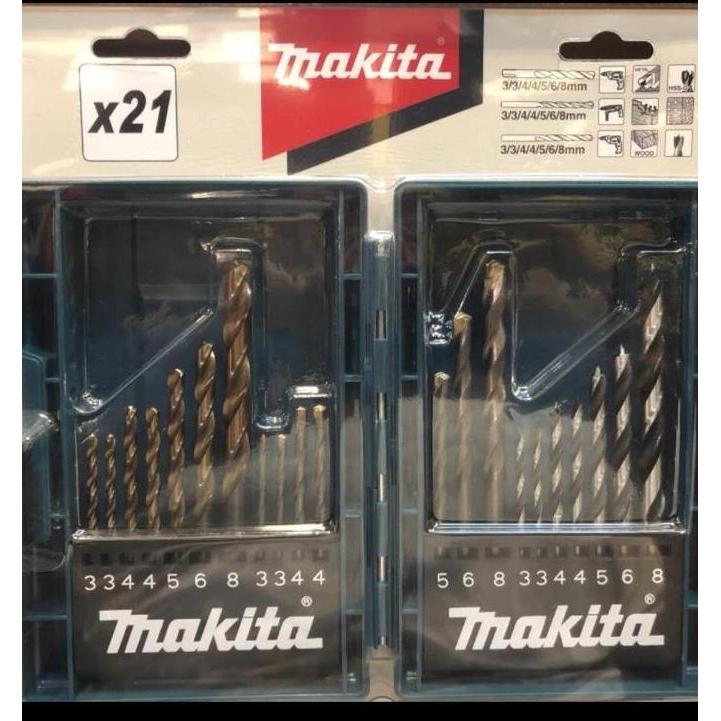 mata bor set makita 21 pcs