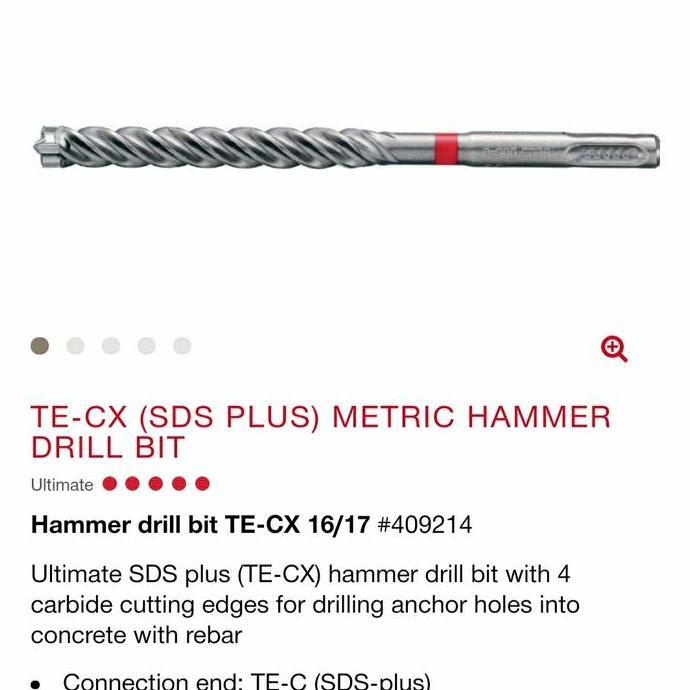 MATA BOR BETON HILTI M16X100