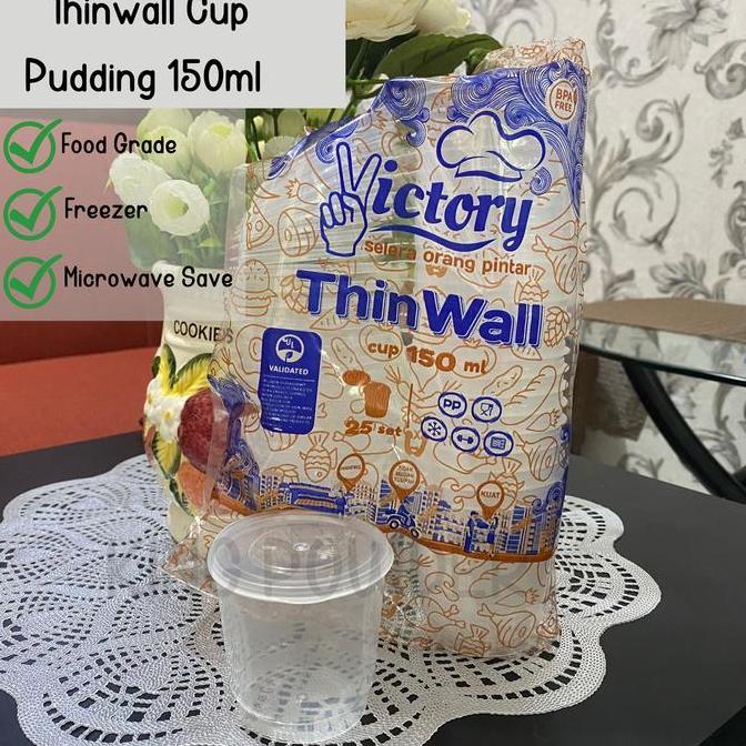 THINWALL CUP 150ML | CUP PUDDING PLASTIK 150 ML