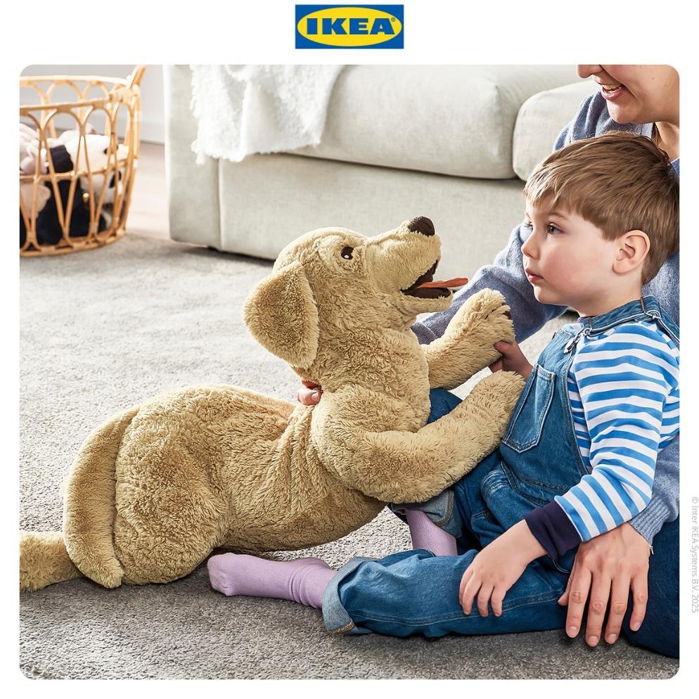 Ikea Gosig Boneka Anjing Bahan Poliester 70 Cm