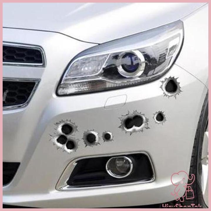 (ORI) STIKER MOBIL LUBANG PELURU STIKER MOBIL TEMBAKAN PELURU 320-999 KECANTIKAN PESTA DEKORASI KOST