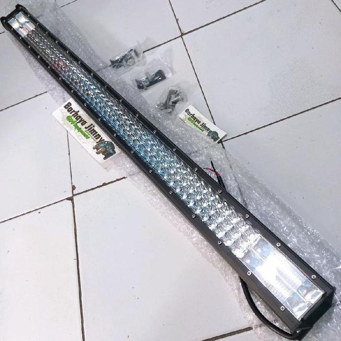Led Bar 100Cm Putih Kuning Strobo 3 Row 5 Terang Bagus Ledbar Offroad Tembus Kabut Car Forsale