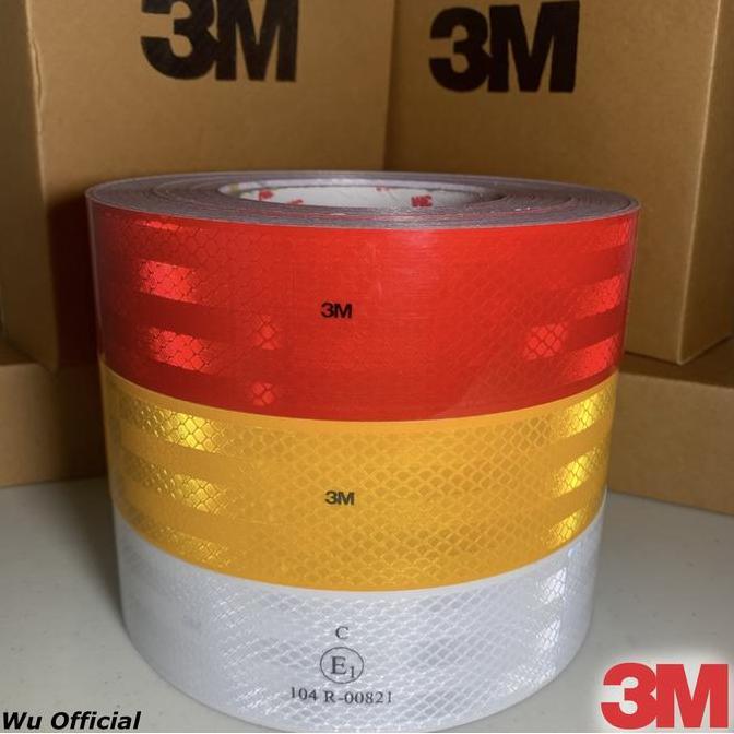 Stiker Reflektor 3M Sticker Uji Kir Dishub Sticker 3M Pemantul Cahaya