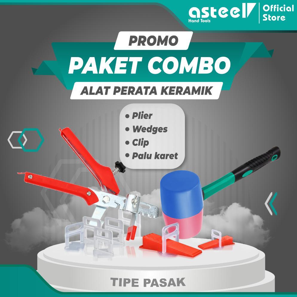 ASTEEL Paket Lengkap Alat perata keramik lantai dinding tile leveling system