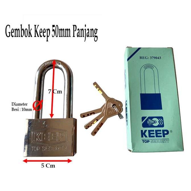 SU - Kunci Gembok KEEP 50mm Panjang / Kunci Rumah / Kunci Toko Anti Maling