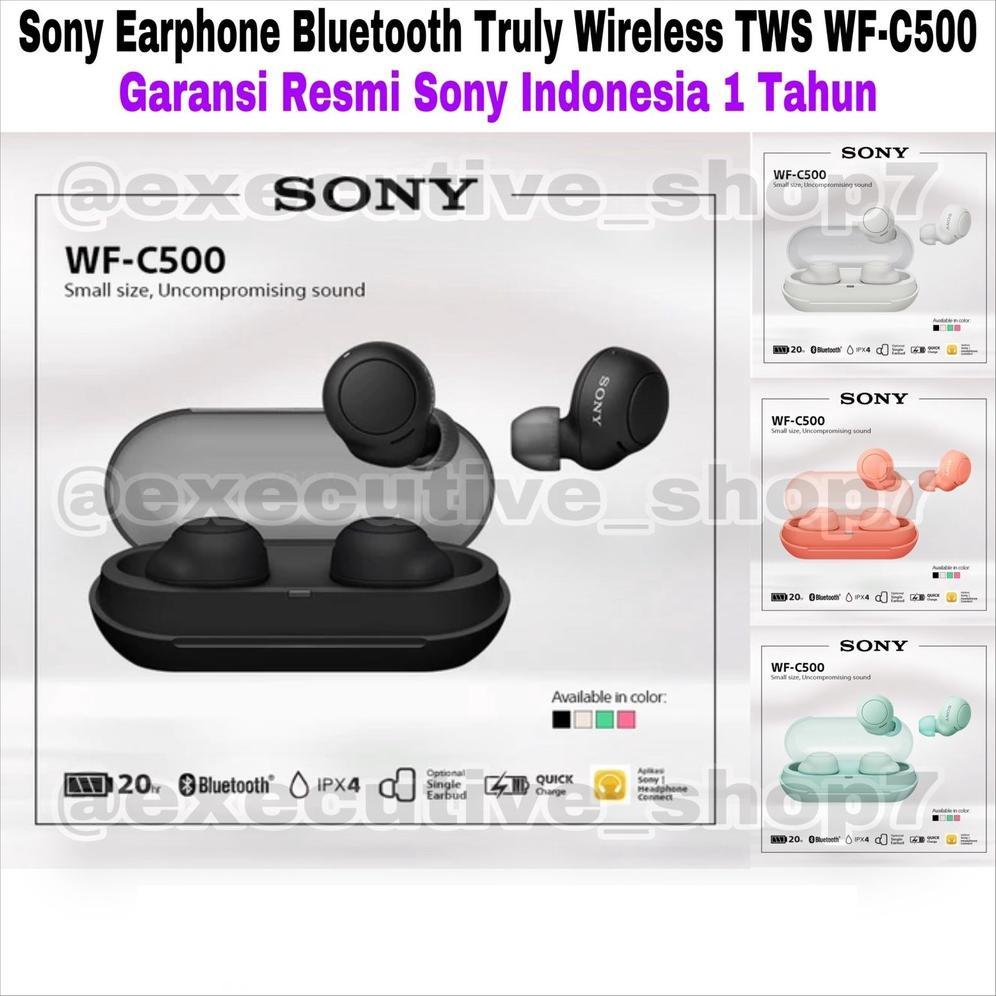 Sony Earphone Bluetooth Truly Wireless TWS WF-C500 Garansi Resmi Sony 1 Tahun