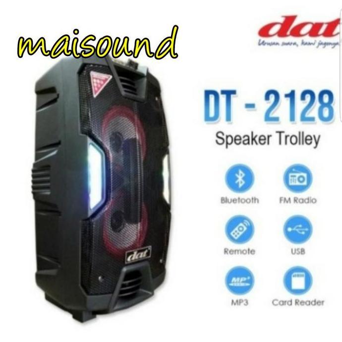 SPEAKER PORTABLE DAT DT 2128 MEETING 1 DAT DT2128 8 INCH DOUBLE Terlaris
