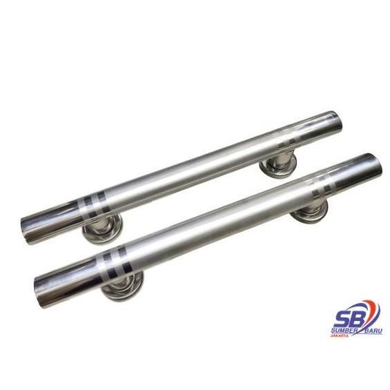 Pull Handle Oval Stainless 33cm Gagang Pegangan Tarikan Pintu 2 Daun