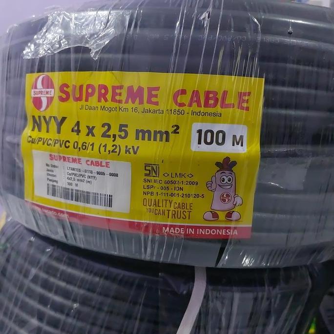 TERBARU - kabel nyy 4x2,5mm supreme 100m 4x2,5 100m supreme