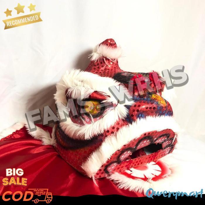 Barongsai Anak Dewasa Bahan Karton Tebal Kokoh Barongsai Kedip Br 1107