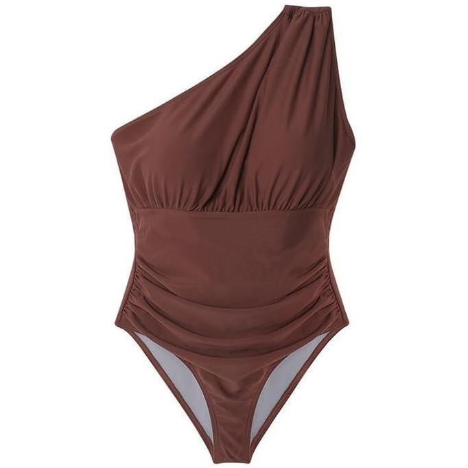 COCONUT swimsuit one shoulder woman premium / baju renang wanita / korean swimwear / beachwear bali 