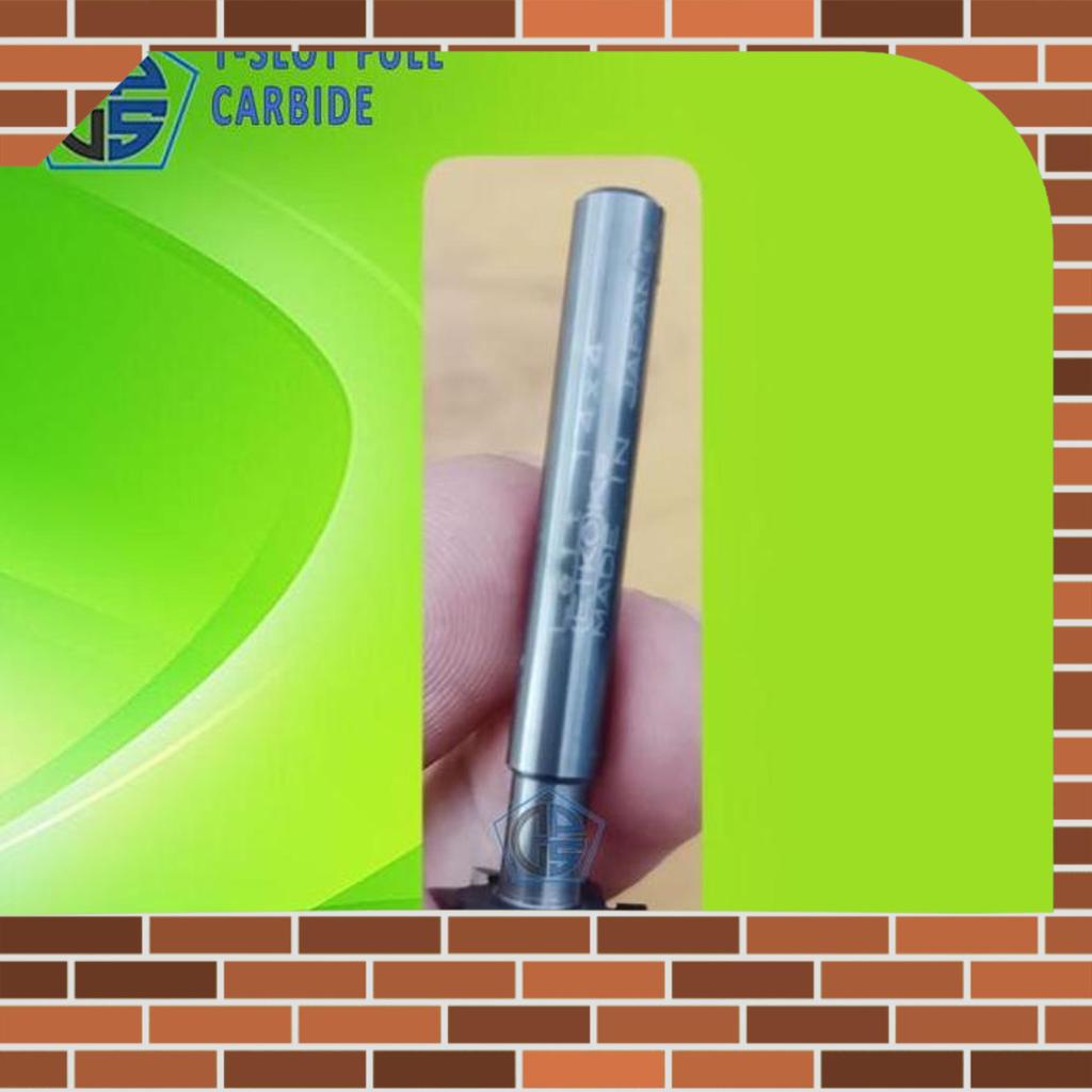 T-Slot 14X4X6X50 Carbide Cutter T Slot Dia 14Mm Panjang Total 50Mm