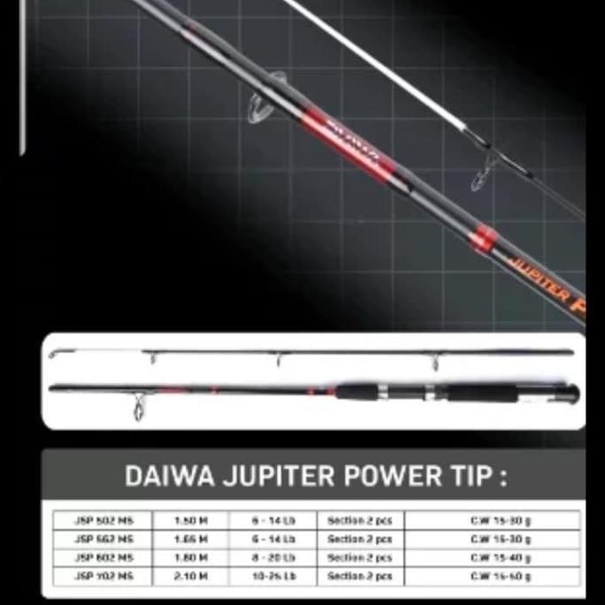 joran daiwa jupiter power tip 180