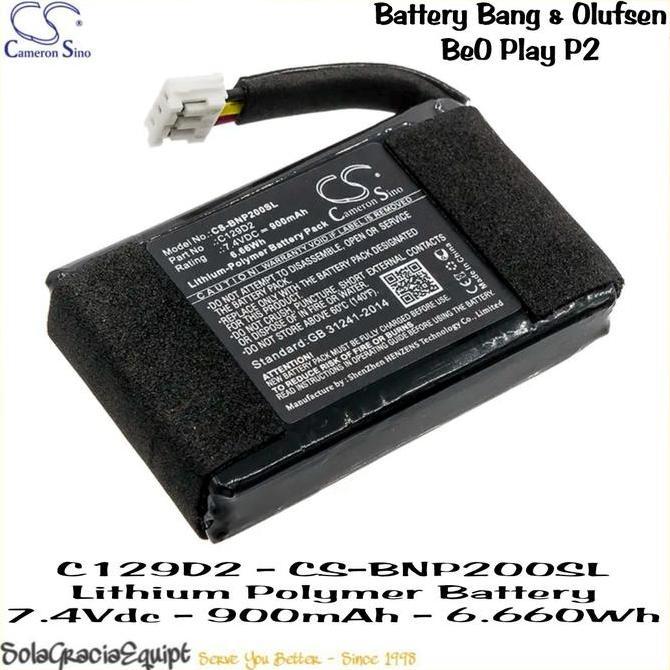 Batre / Baterai / Battery Bang & Olufsen BeOPlay P2 7.4V 900mAh / 1.100mAh