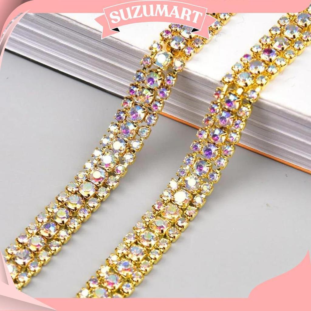 Drill Chain Diamond 1 Yard 91Cm / Diamond Chain String Per Yard / Diamond String Diamond Cangkang Ma