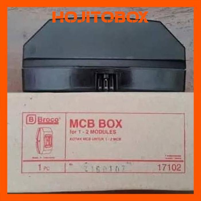 IQR-914 Broco Box MCB 2 Grup Hitam 17102 GROSIR / Kotak MCB Broco Outbow Murah